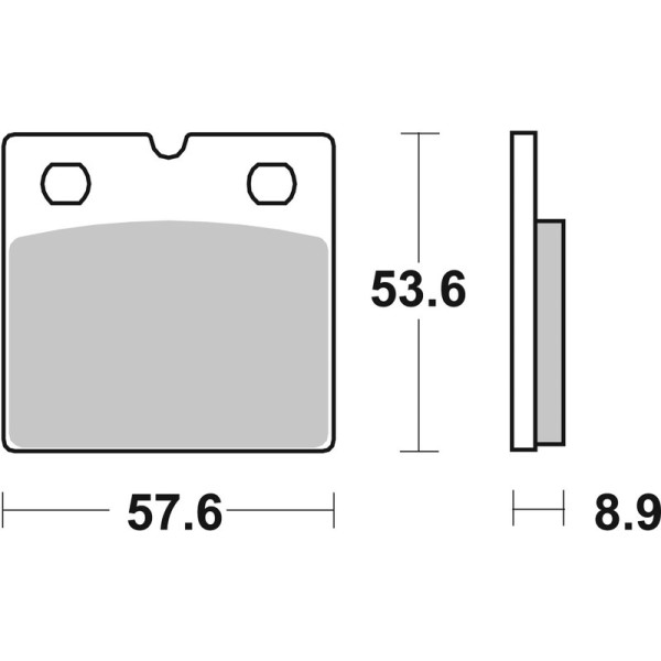 Plaquettes de frein BREMBO route métal fritté - 07BB21SA