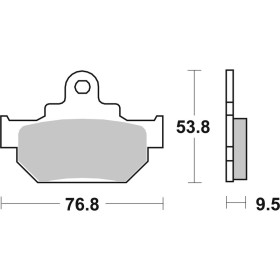 Plaquettes de frein BREMBO route carbone céramique - 07SU0808