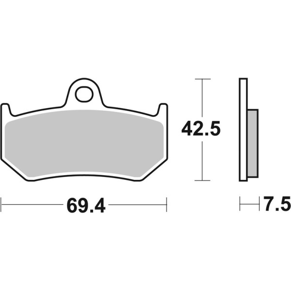 Plaquettes de frein BREMBO route métal fritté - 07GR35SP