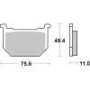 Plaquettes de frein BREMBO route carbone céramique - 07SU0312