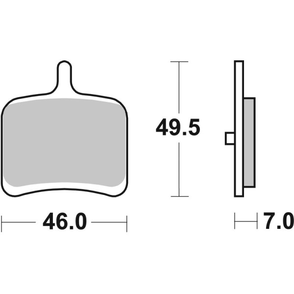 Plaquettes de frein BREMBO route métal fritté - 07HD08SP