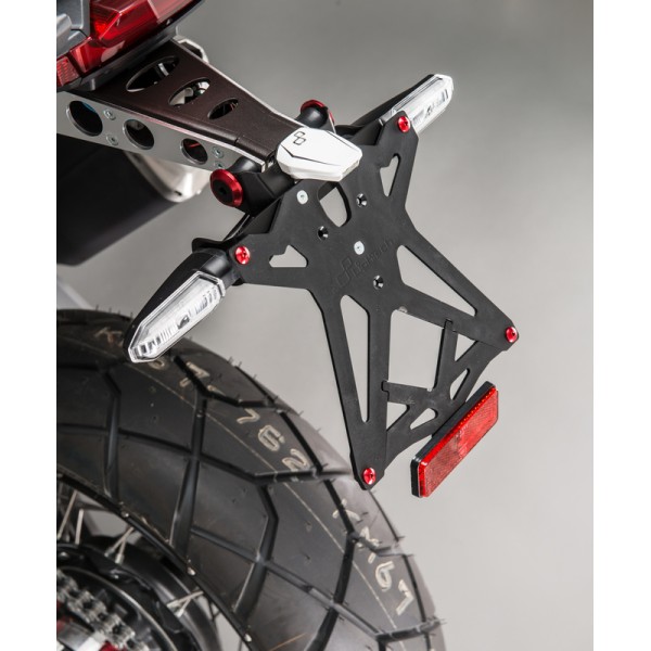 Support de plaque réglable LIGHTECH noir Honda X-Adv