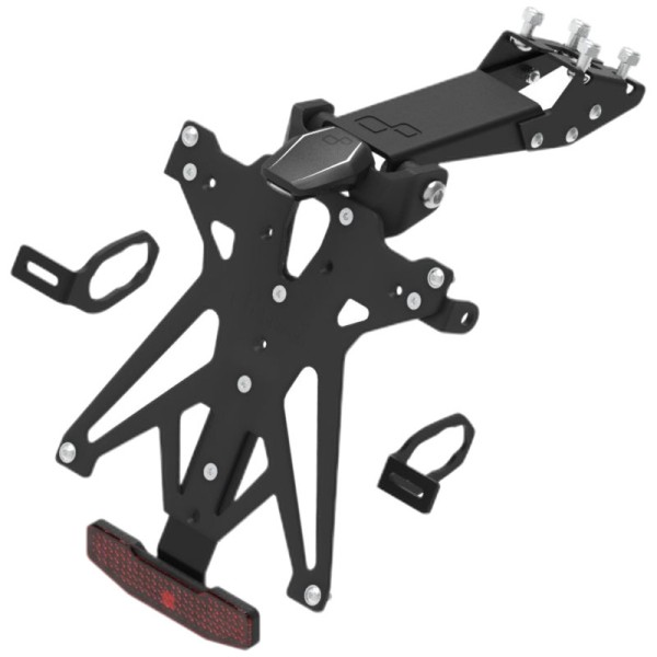 Kit support de plaque réglable LIGHTECH noir Kawasaki Ninja 125