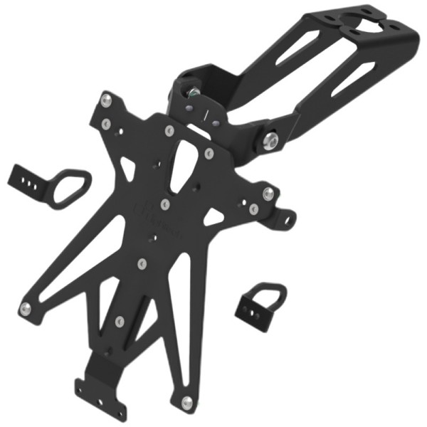 Support de plaque réglable LIGHTECH noir Yamaha YZF-R6 (clignotants origine)