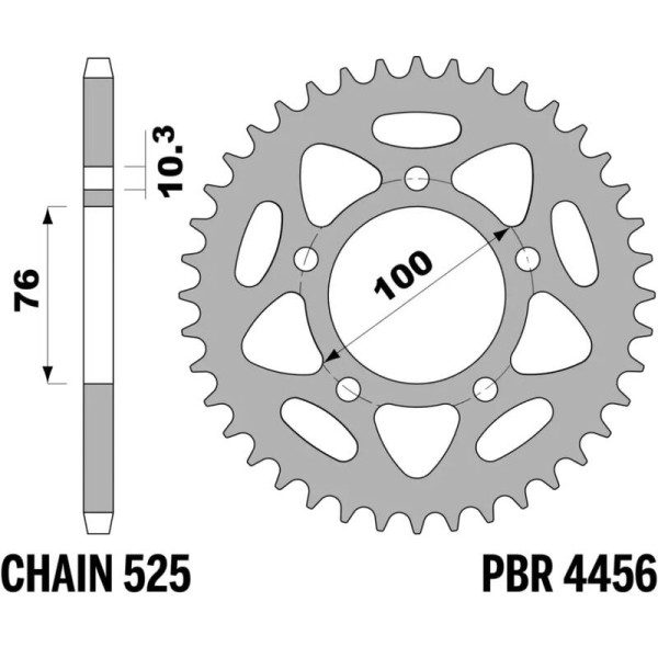 Couronne PBR aluminium Ultra-Light 4456 - 525