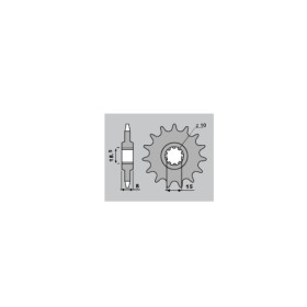 Pignon PBR acier standard 599 - 415