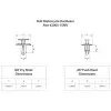 Rivets plastique M7 BOLT 10 pièces