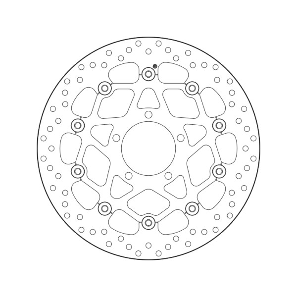 Disque de frein BREMBO Oro semi-flottant - 78B408B5