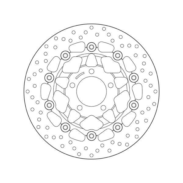 Disque de frein BREMBO Oro flottant - 78B40820
