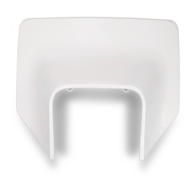 Plaque numéro frontale UFO Husqvarna blanc