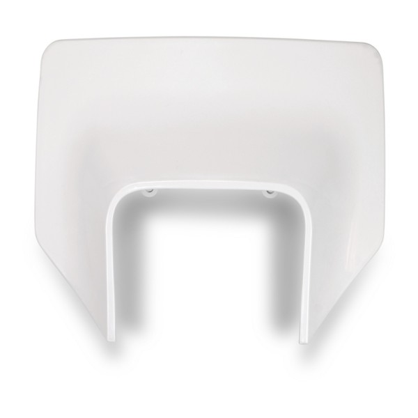 Plaque numéro frontale UFO Husqvarna blanc