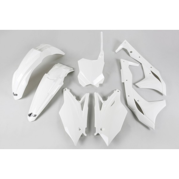 Kit plastique UFO blanc Kawasaki KX250F