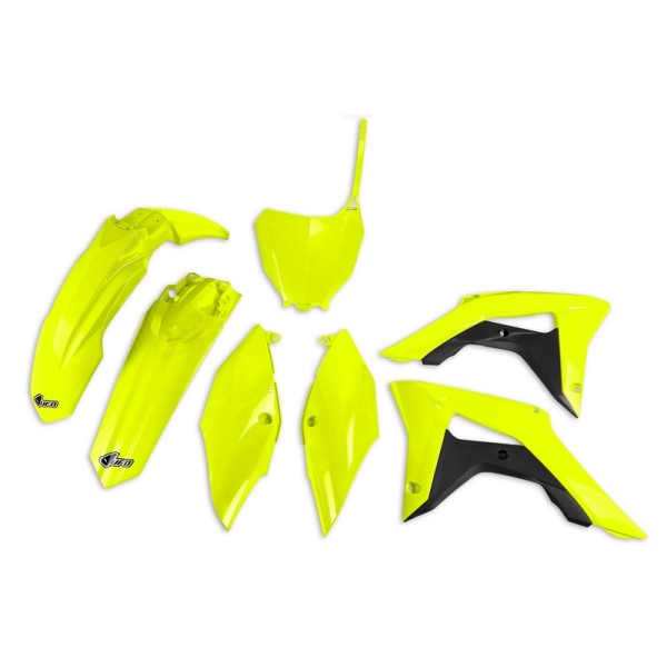 Kit plastique UFO jaune fluo Honda CRF450R/RX