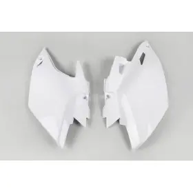 Plaques latérales UFO blanc Yamaha WR450F