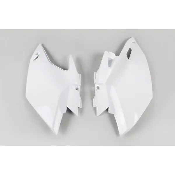 Plaques latérales UFO blanc Yamaha WR450F