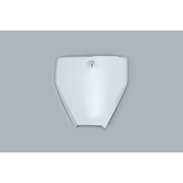 Plaque numéro frontale UFO blanc Husqvarna TC85