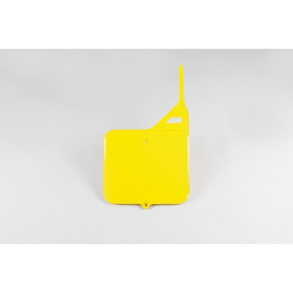 Plaque numéro frontale UFO jaune Suzuki RM125/250