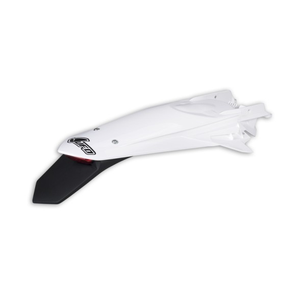 Garde-boue arrière + support de plaque avec feu UFO blanc KTM EXC/EXC-F