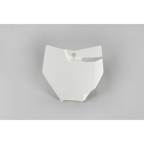 Plaque numéro frontale UFO blanc KTM SX85