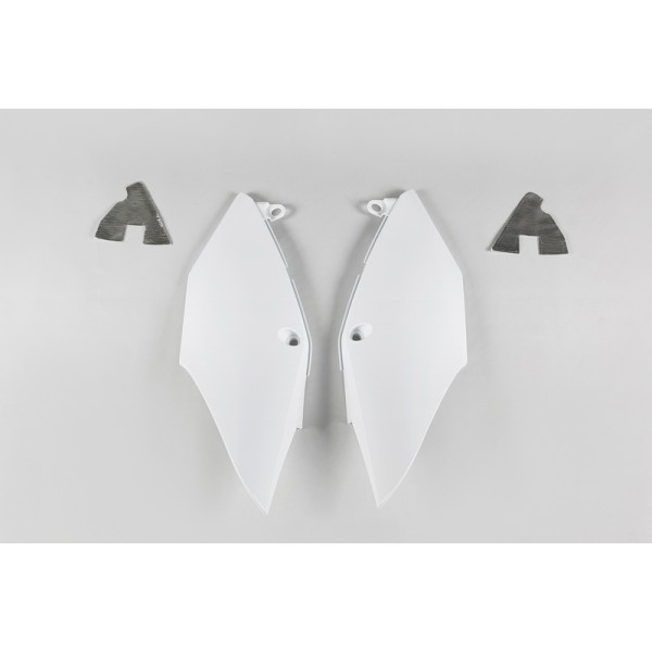 Plaques latérales UFO blanc Honda CRF250R/450R/RX