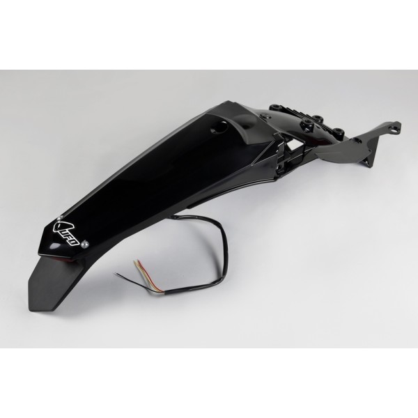 Garde-boue arrière + support de plaque avec feu UFO noir Yamaha WR250F