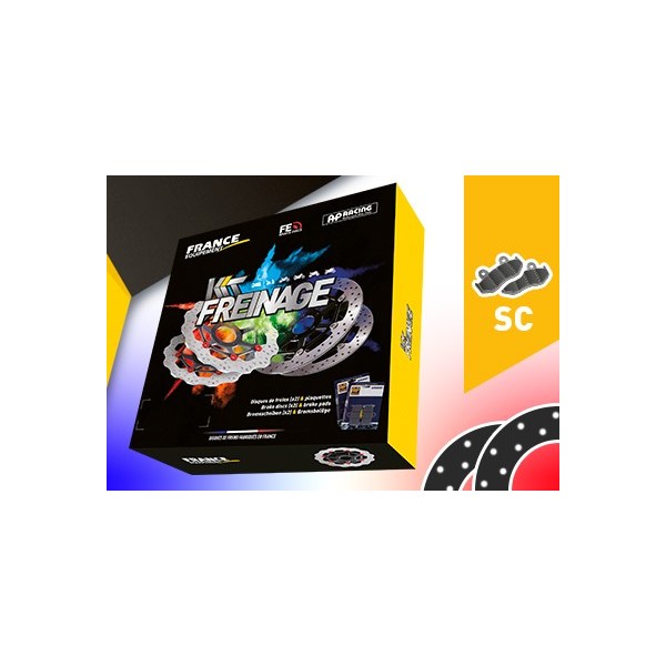  Kit Freinage FRANCE EQUIPEMENT - AP RACING Composé de 2 Disques  