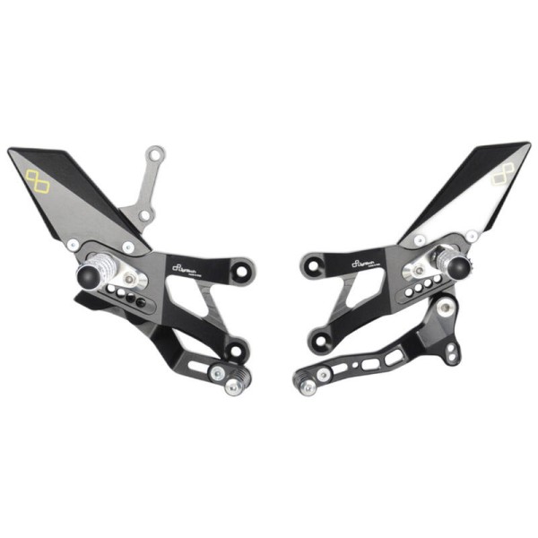 Commandes reculées réglables/repliables LIGHTECH sélection standard noir Yamaha R3