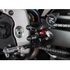 Commandes reculées fixes LIGHTECH sélection inversée noir Aprilia RSV4
