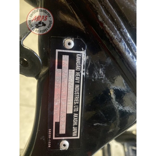 Cadre avec carte grise Kawasaki Z750 2004 à 2006