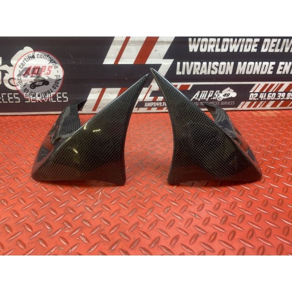 Paire Ecope de radiateur carbone Kawasaki Z750 2004 à 2006