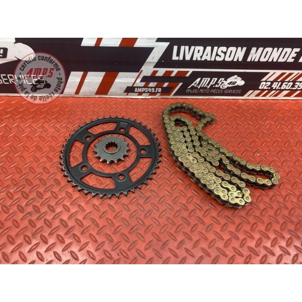 Kit chaine 15x43 Honda CBF 600 S 2004 à 2007