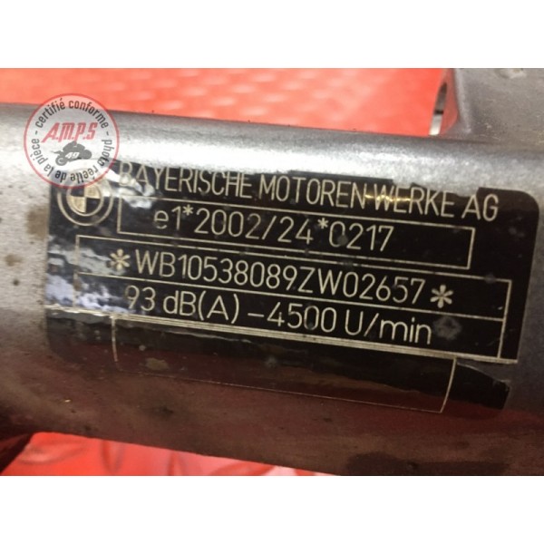 Cadre avec carte grise Bmw K1300 GT 2009 à 2010 K44