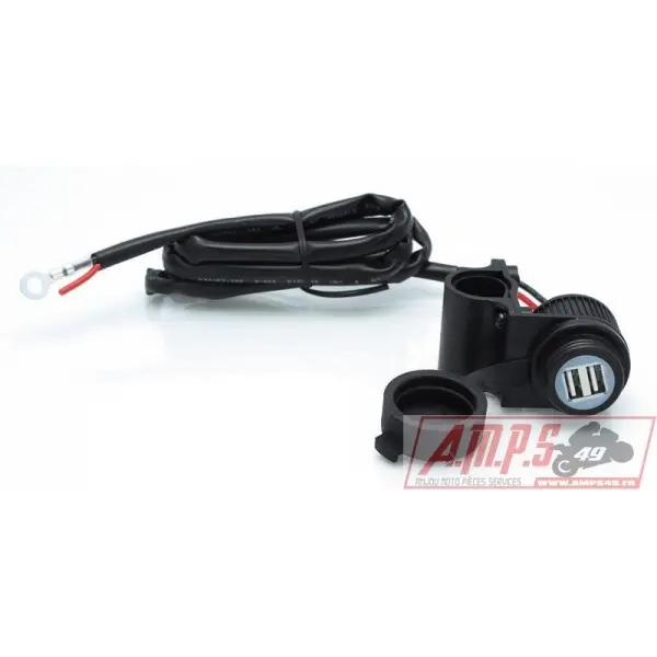 Prise USB BIHR avec fixation guidon 12V