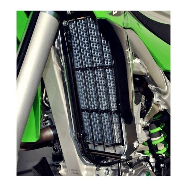 Protection de radiateur AXP alu entretoises noirs Kawasaki KX450F