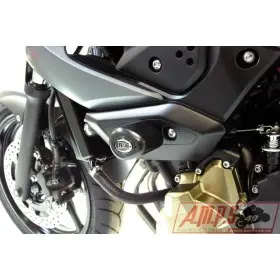 Tampons de protection R&G RACING Aero noir Yamaha XJ6 N/S Diversion