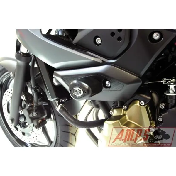 Tampons de protection R&G RACING Aero noir Yamaha XJ6 N/S Diversion