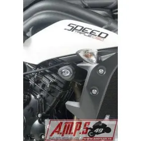 Tampons de protection R&G RACING Aero noir Triumph Speed Triple 1050/R / Speed 94/R