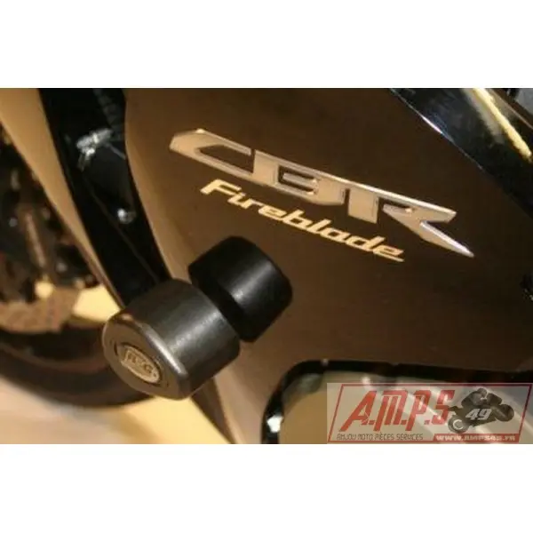 Tampons de protection R&G RACING Aero noir sans perçage Honda CBR1000RR