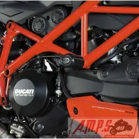 Tampons de protection R&G RACING Aero noir Ducati Streetfighter 848