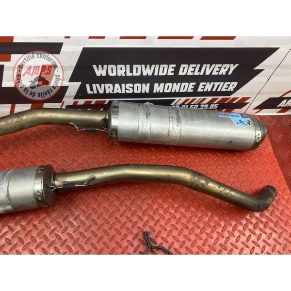 Paire de silencieux Leovince X3 Yamaha XT 660 X 2004 à 2016