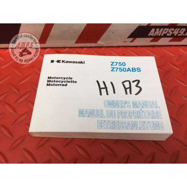 Manuel du propriétaire Kawasaki Z750 H1A3 Ducati 900 SS IE 1998 à 2002