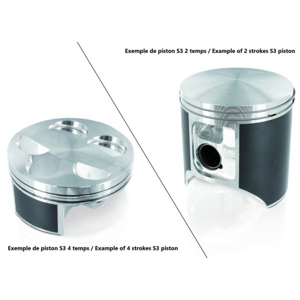 Piston coulé S3 D53,95mm compression standard Ossa TR125I