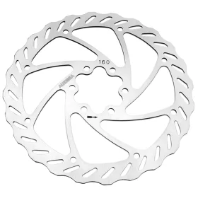 Disque de frein de vélo ALHONGA ondulé Ø160&nbsp;mm IS 6 vis