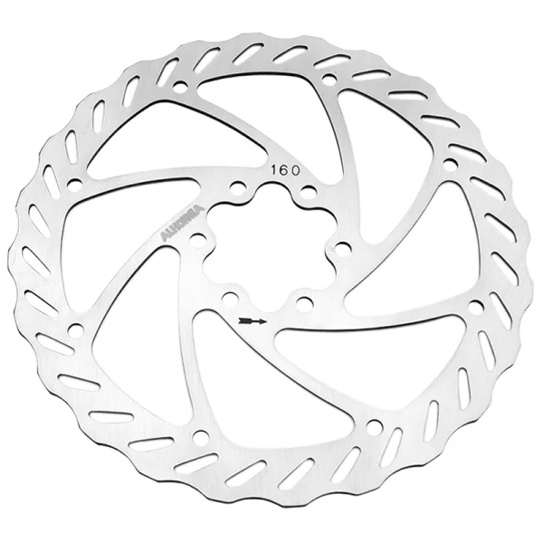 Disque de frein de vélo ALHONGA ondulé Ø160&nbsp;mm IS 6 vis