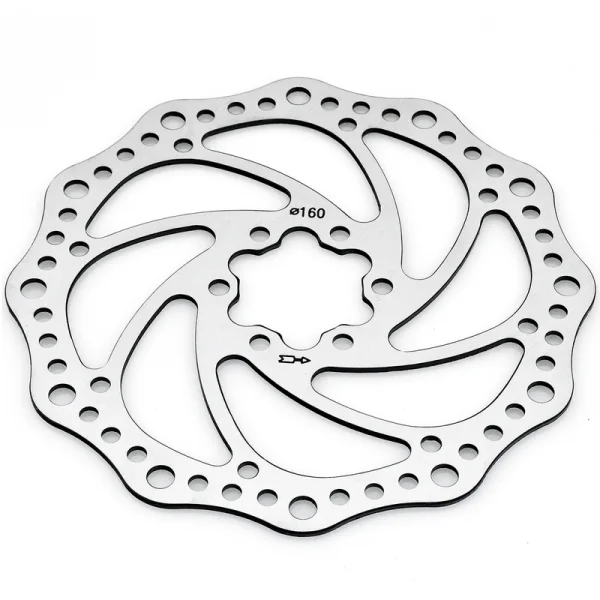 Disque de frein de vélo ALHONGA ondulé Ø160 mm IS 6 vis