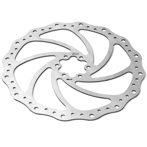 Disque de frein de vélo ALHONGA ondulé Ø203&nbsp;mm IS 6 vis