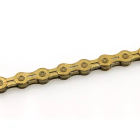 Chaîne de vélo KMC X-10EL - 114 maillons 10&nbsp;vitesses Index Dorée