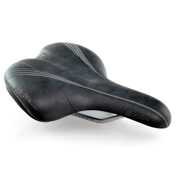 Selle de vélo VELO Easy Rails acier. Pour femme. Noir