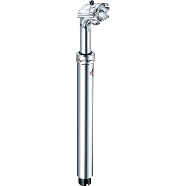 Tige de selle de vélo UNO Ville Comfort avec suspension Ø27,2 – 350&nbsp;mm Argent