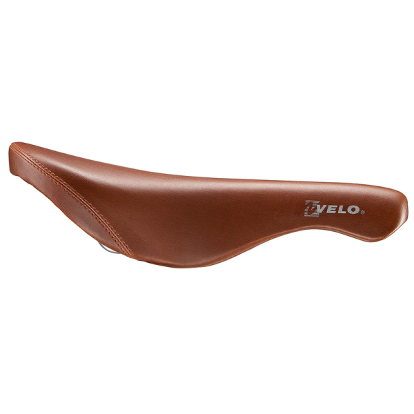 Selle VELO Tokyo San Esu Design Rails Ti Unisexe Cuir brun